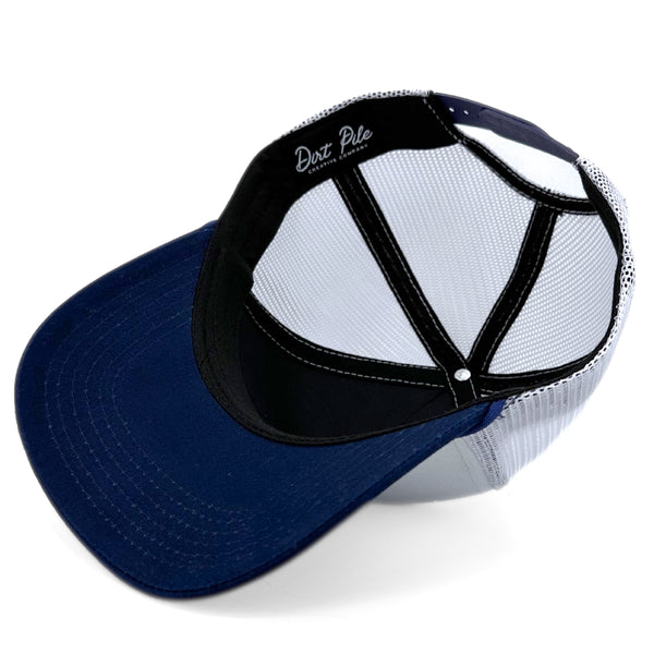 Frick | Off White & Navy | Mesh