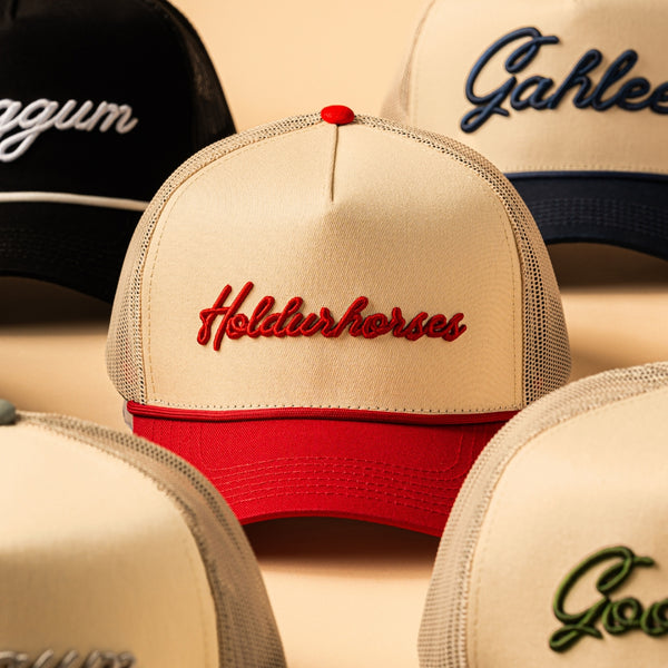 Hold Your Horses | Natural & Red | Mesh