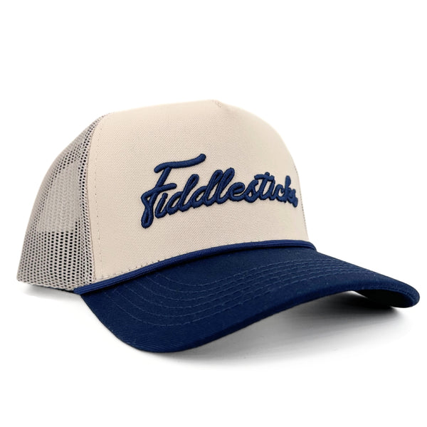 Fiddlesticks | Natural & Navy | Mesh