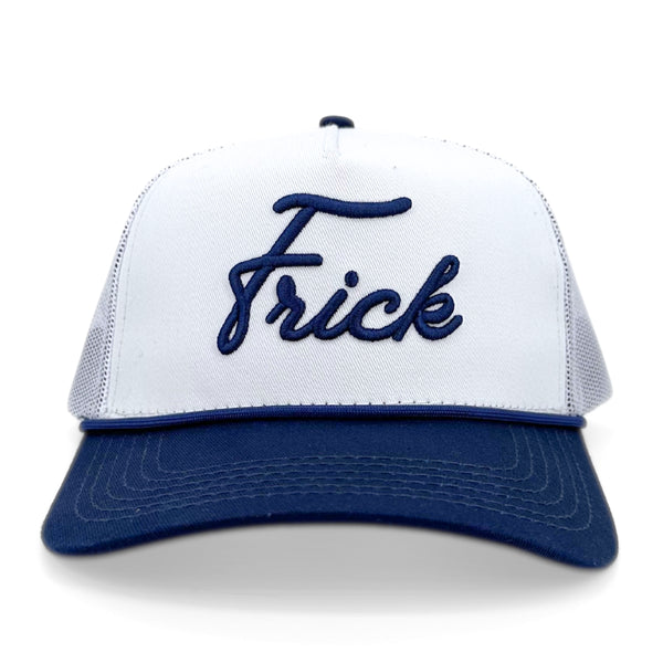 Frick | Off White & Navy | Mesh