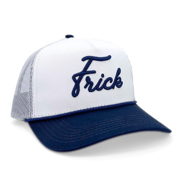 Frick | Off White & Navy | Mesh