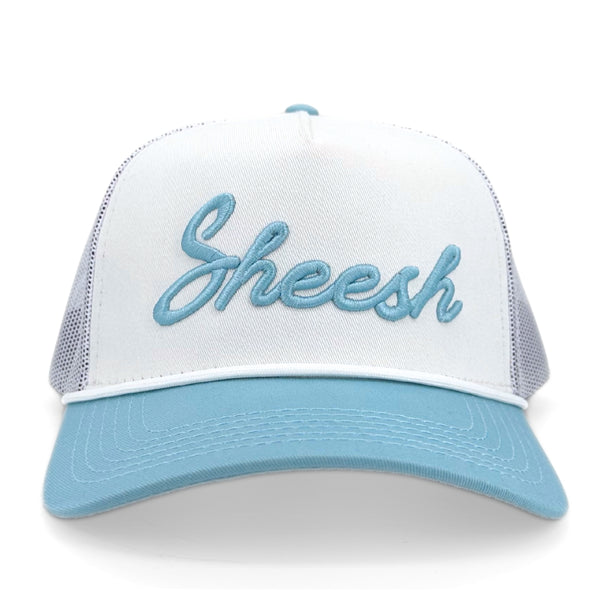 Sheesh | Off White & Baby Blue | Mesh