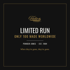 Fiction Apparel — limited run of 100.