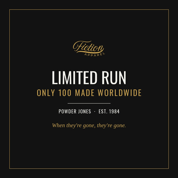 Fiction Apparel — limited run of 100.