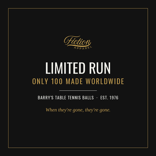 Fiction Apparel — limited run of 100.